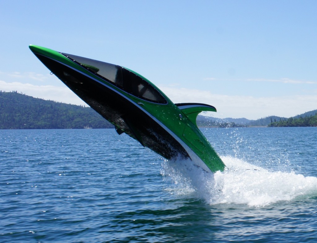 Seabreacher X rockets 12ft out of the water © Sanctuary Cove International Boat Show http://www.sanctuarycoveboatshow.com.au/